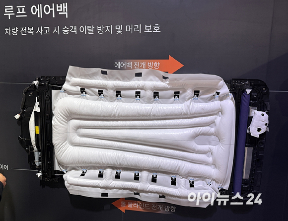 28일 인천 영종도 인스파이어 엔터테인먼트 리조트에서 열린 'GV90 테크데이'에 GV90이 전시돼 있다. [사진=송대성 기자]
