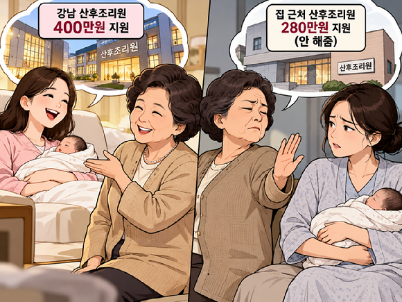 산후조리원 비용으로 동서와 자신을 차별하는 시어머니 때문에 속이 상한다는 여성의 사연이 알려졌다. 그림은 기사 이해를 돕기 위해 인공지능(AI)으로 만든 이미지. [사진=챗GPT]