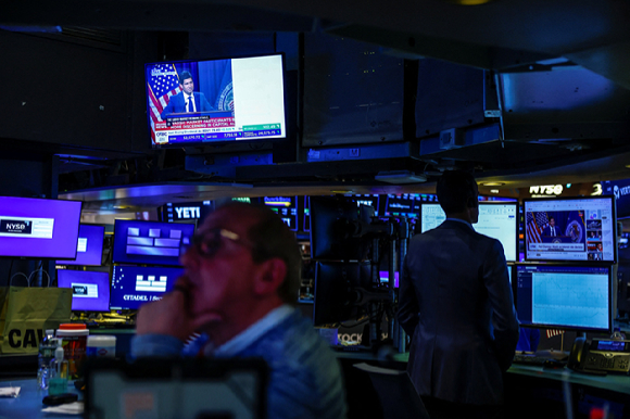 28일(현지시간) 뉴욕증권거래소(NYSE). [사진=REUTERS/연합뉴스]